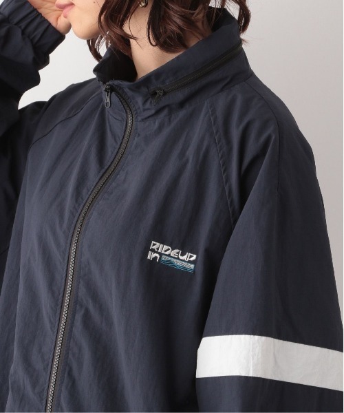 RAGEBLUE（レイジブルー）の「ルーズシルエット/ナイロンブルゾン（ナイロンジャケット・レディース・ネイビー/オリーブ/オフホワイト/ライトブルー・FREE）」の11枚目の写真