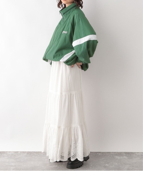 RAGEBLUE（レイジブルー）の「ルーズシルエット/ナイロンブルゾン（ナイロンジャケット・レディース・ネイビー/オリーブ/オフホワイト/ライトブルー・FREE）」の21枚目の写真