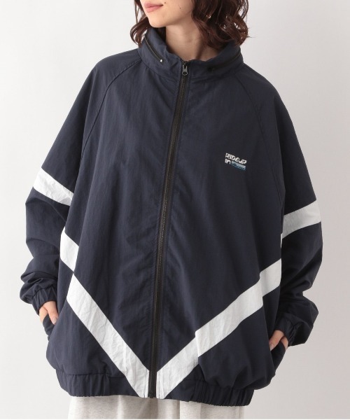 RAGEBLUE（レイジブルー）の「ルーズシルエット/ナイロンブルゾン（ナイロンジャケット・レディース・ネイビー/オリーブ/オフホワイト/ライトブルー・FREE）」の8枚目の写真