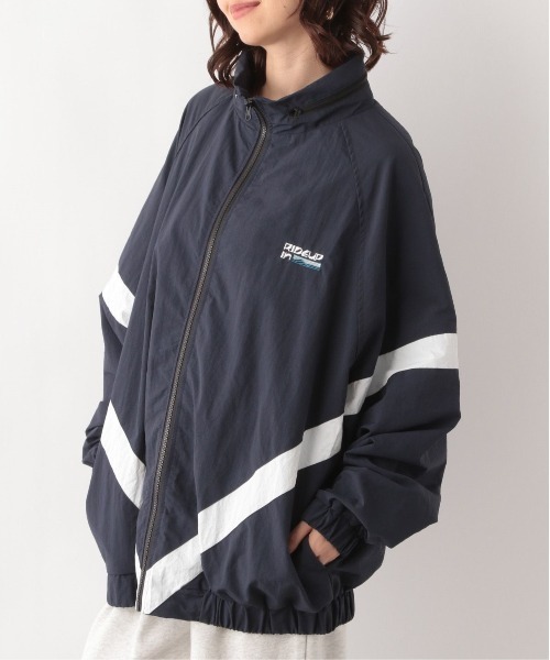 RAGEBLUE（レイジブルー）の「ルーズシルエット/ナイロンブルゾン（ナイロンジャケット・レディース・ネイビー/オリーブ/オフホワイト/ライトブルー・FREE）」の9枚目の写真