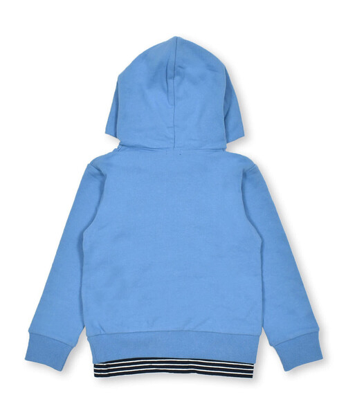 BeBe（ベベ）の「裏毛裾ボーダーロゴフーディ(100～150cm)（パーカー・キッズ・グリーン/ブルー・140cm/150cm/110cm/130cm/120cm/100cm）」の8枚目の写真