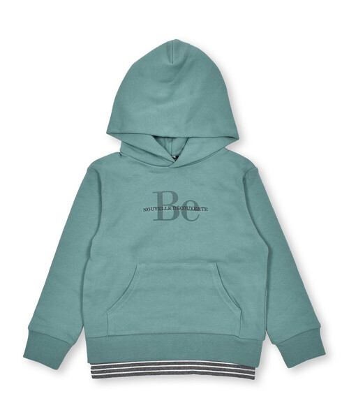 BeBe（ベベ）の「裏毛裾ボーダーロゴフーディ(100～150cm)（パーカー・キッズ・グリーン/ブルー・140cm/150cm/110cm/130cm/120cm/100cm）」の14枚目の写真