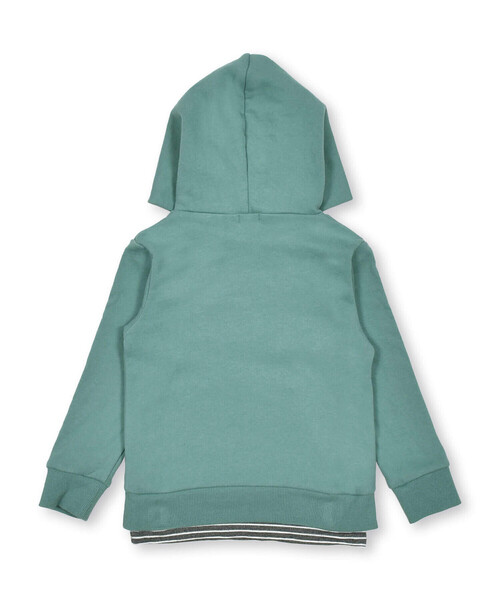 BeBe（ベベ）の「裏毛裾ボーダーロゴフーディ(100～150cm)（パーカー・キッズ・グリーン/ブルー・140cm/150cm/110cm/130cm/120cm/100cm）」の15枚目の写真