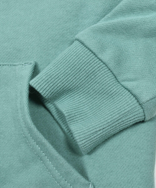 BeBe（ベベ）の「裏毛裾ボーダーロゴフーディ(100～150cm)（パーカー・キッズ・グリーン/ブルー・140cm/150cm/110cm/130cm/120cm/100cm）」の18枚目の写真