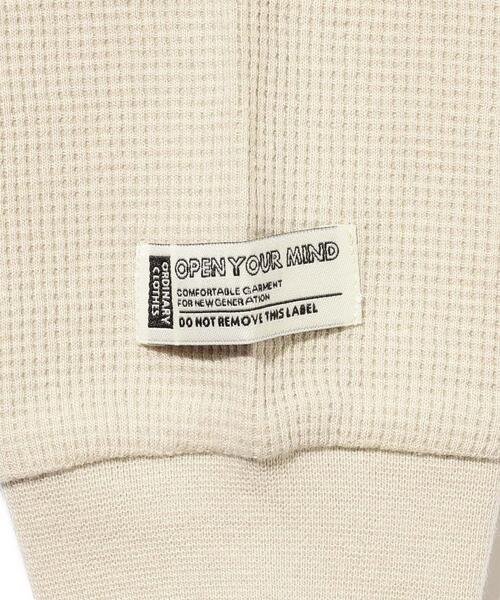 SHOO・LA・RUE(シューラルー)の「◆【110-140cm】袖ワッフルレイヤードロンT(Tシャツ/カットソー・キッズ・スモーキーグリーン系/カーキ/ブラック/ブルー系4・12/11/13/14)」の11枚目の写真
