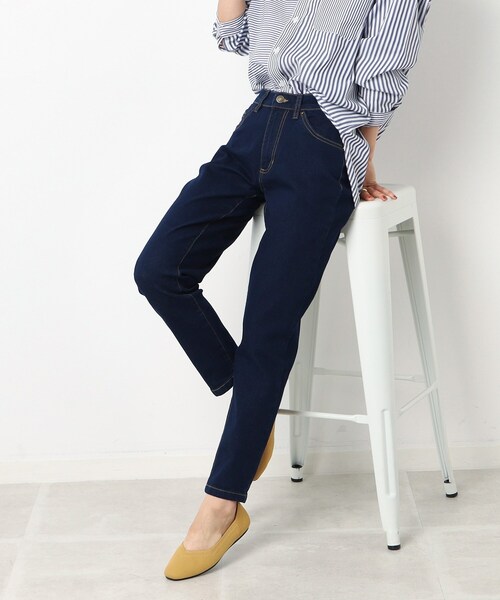 SHOO・LA・RUE(シューラルー)の「◆のびのびストレッチ デニムスキニーパンツ(デニムパンツ・レディース・ブルー/ネイビー・03/10/05/02/04/01)」の1枚目の写真