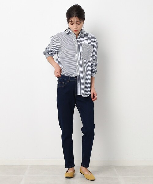 SHOO・LA・RUE(シューラルー)の「◆のびのびストレッチ デニムスキニーパンツ(デニムパンツ・レディース・ブルー/ネイビー・03/10/05/02/04/01)」の3枚目の写真