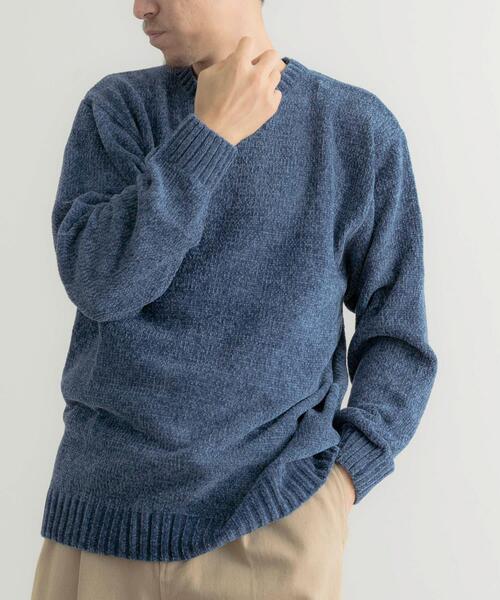 ITEMS URBANRESEARCH（アイテムズ アーバンリサーチ）の「モールクルーネックニットプルオーバー（ニット/セーター・メンズ・グレー/ブラック/ブルー/ベージュ/イエロー・MEDIUM/LARGE）」の13枚目の写真