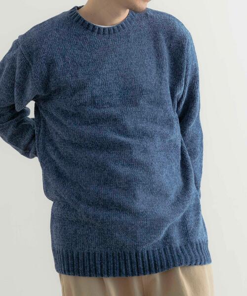 ITEMS URBANRESEARCH（アイテムズ アーバンリサーチ）の「モールクルーネックニットプルオーバー（ニット/セーター・メンズ・グレー/ブラック/ブルー/ベージュ/イエロー・MEDIUM/LARGE）」の14枚目の写真