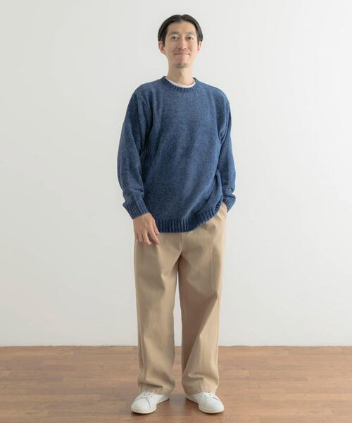 ITEMS URBANRESEARCH（アイテムズ アーバンリサーチ）の「モールクルーネックニットプルオーバー（ニット/セーター・メンズ・グレー/ブラック/ブルー/ベージュ/イエロー・MEDIUM/LARGE）」の16枚目の写真