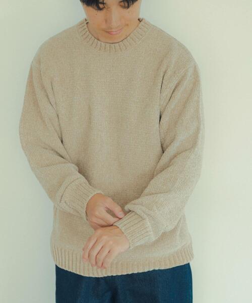 ITEMS URBANRESEARCH（アイテムズ アーバンリサーチ）の「モールクルーネックニットプルオーバー（ニット/セーター・メンズ・グレー/ブラック/ブルー/ベージュ/イエロー・MEDIUM/LARGE）」の21枚目の写真