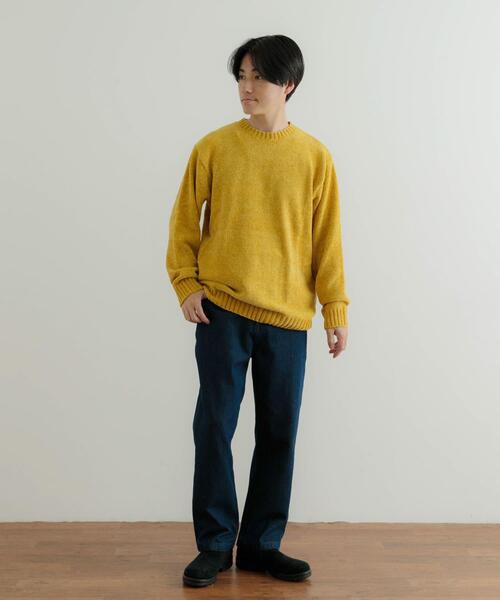 ITEMS URBANRESEARCH（アイテムズ アーバンリサーチ）の「モールクルーネックニットプルオーバー（ニット/セーター・メンズ・グレー/ブラック/ブルー/ベージュ/イエロー・MEDIUM/LARGE）」の6枚目の写真