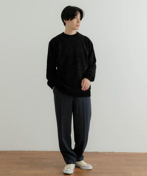 ITEMS URBANRESEARCH（アイテムズ アーバンリサーチ）の「モールクルーネックニットプルオーバー（ニット/セーター・メンズ・グレー/ブラック/ブルー/ベージュ/イエロー・MEDIUM/LARGE）」の9枚目の写真