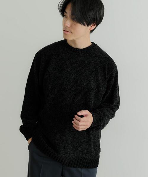 ITEMS URBANRESEARCH（アイテムズ アーバンリサーチ）の「モールクルーネックニットプルオーバー（ニット/セーター・メンズ・グレー/ブラック/ブルー/ベージュ/イエロー・MEDIUM/LARGE）」の10枚目の写真