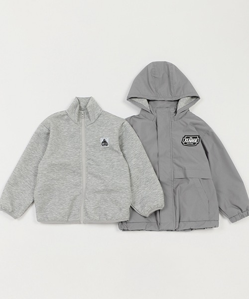 XLARGE KIDS（エクストララージキッズ）の「３ＷＡＹジャケット（ブルゾン・キッズ・ブラック/グレー/イエロー・90cm/100cm/110cm/120cm/130cm/140cm）」の12枚目の写真