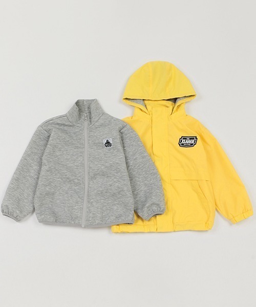 XLARGE KIDS（エクストララージキッズ）の「３ＷＡＹジャケット（ブルゾン・キッズ・ブラック/グレー/イエロー・90cm/100cm/110cm/120cm/130cm/140cm）」の13枚目の写真