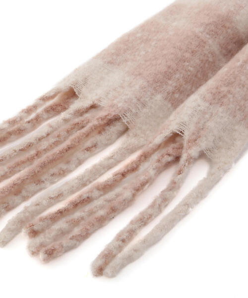 JILL by JILL STUART（ジルバイジルスチュアート）の「チェックループヤーンストール（ストール/ショール・レディース・ピンク系その他/グレー系その他/ホワイト系その他・FREE）」の7枚目の写真