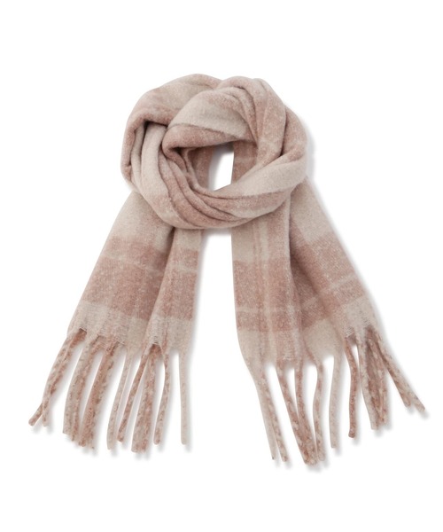 JILL by JILL STUART（ジルバイジルスチュアート）の「チェックループヤーンストール（ストール/ショール・レディース・ピンク系その他/グレー系その他/ホワイト系その他・FREE）」の6枚目の写真