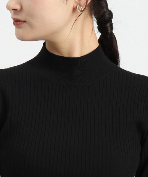 OPAQUE.CLIP（オペークドットクリップ）の「◆オーガンジースリーブリブニット【洗える】（ニット/セーター・レディース・ホワイト系/ブラック/チャコールグレー・36/38）」の16枚目の写真