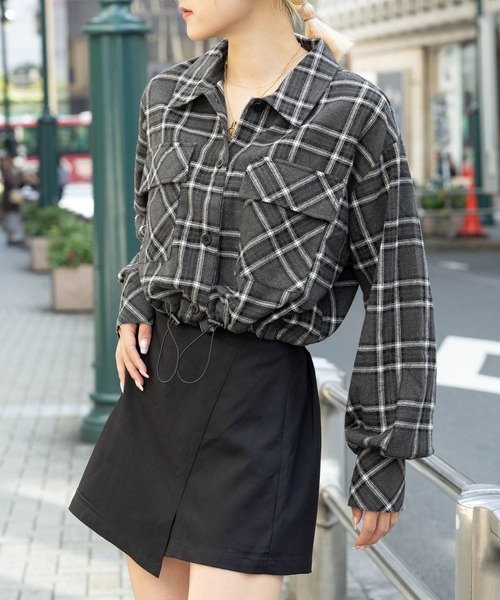 3.3 Field Trip (3.3フィールドトリップ)の「3.3 Field Trip/タンタケチェックシャツ 2981244(シャツ/ブラウス・レディース・グリーン/ブラック/グレー・FREE)」の3枚目の写真