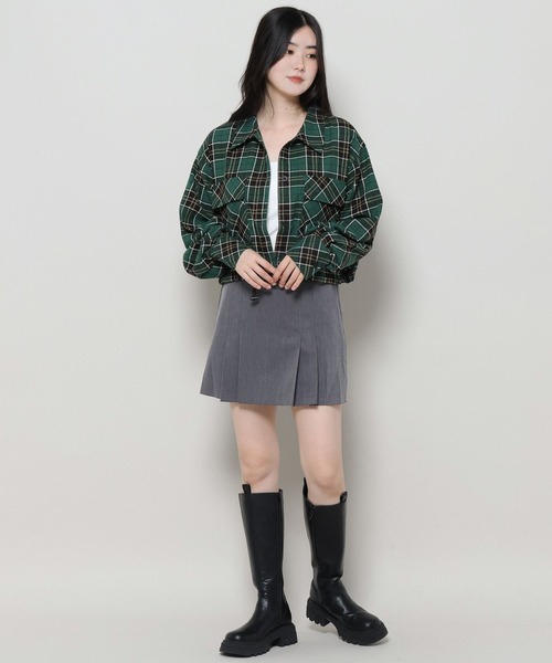 3.3 Field Trip (3.3フィールドトリップ)の「3.3 Field Trip/タンタケチェックシャツ 2981244(シャツ/ブラウス・レディース・グリーン/ブラック/グレー・FREE)」の15枚目の写真