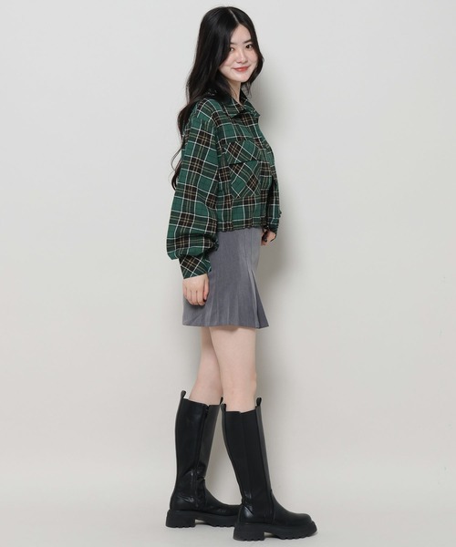 3.3 Field Trip (3.3フィールドトリップ)の「3.3 Field Trip/タンタケチェックシャツ 2981244(シャツ/ブラウス・レディース・グリーン/ブラック/グレー・FREE)」の16枚目の写真