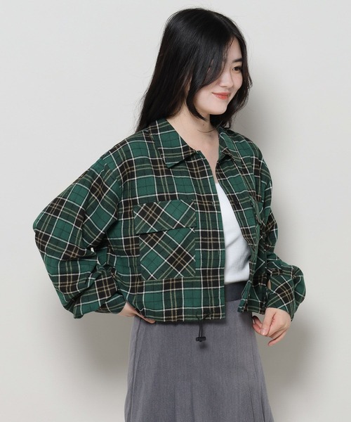 3.3 Field Trip (3.3フィールドトリップ)の「3.3 Field Trip/タンタケチェックシャツ 2981244(シャツ/ブラウス・レディース・グリーン/ブラック/グレー・FREE)」の17枚目の写真