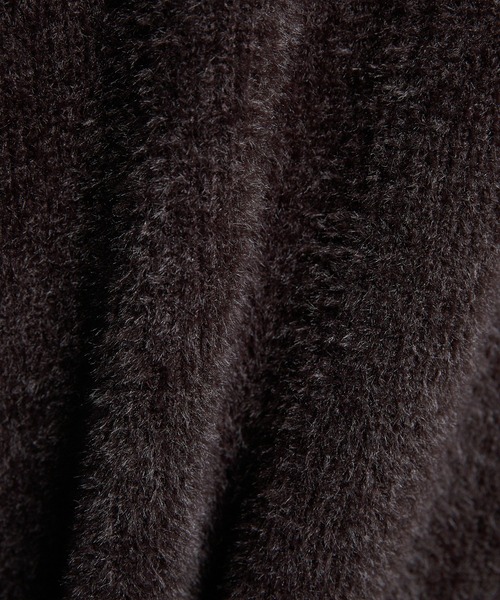 Loose/ルース（ルース）の「シャギータッチ ルーズドライバーズニット（ニット/セーター・メンズ・ブラック/ブルーグリーン/ダークブラウン・S/XS/M/L）」の4枚目の写真