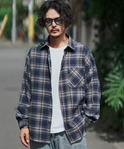 improves（インプローブス）の「ビエラチェック ルーズシルエット 長袖シャツ（シャツ/ブラウス・メンズ・C/D/E/F/B/A・MEDIUM/LARGE/X-LARGE）」の6枚目の写真