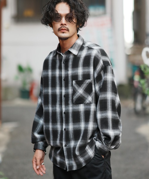 improves（インプローブス）の「ビエラチェック ルーズシルエット 長袖シャツ（シャツ/ブラウス・メンズ・C/D/E/F/B/A・MEDIUM/LARGE/X-LARGE）」の9枚目の写真