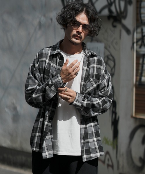 improves（インプローブス）の「ビエラチェック ルーズシルエット 長袖シャツ（シャツ/ブラウス・メンズ・C/D/E/F/B/A・MEDIUM/LARGE/X-LARGE）」の12枚目の写真