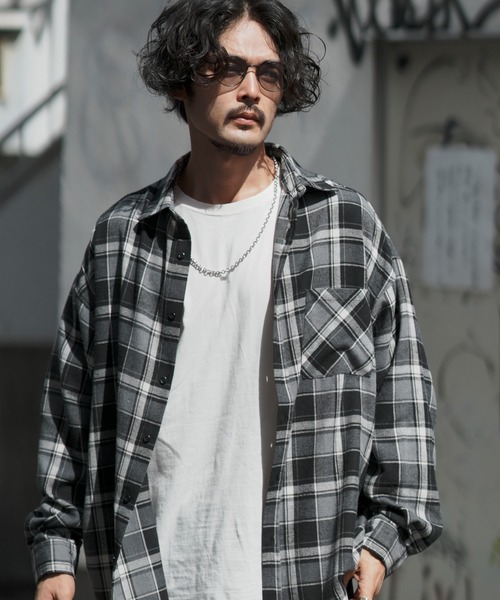 improves（インプローブス）の「ビエラチェック ルーズシルエット 長袖シャツ（シャツ/ブラウス・メンズ・C/D/E/F/B/A・MEDIUM/LARGE/X-LARGE）」の13枚目の写真