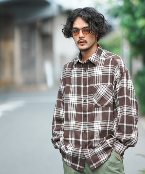 improves（インプローブス）の「ビエラチェック ルーズシルエット 長袖シャツ（シャツ/ブラウス・メンズ・C/D/E/F/B/A・MEDIUM/LARGE/X-LARGE）」の17枚目の写真