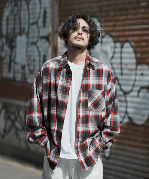 improves（インプローブス）の「ビエラチェック ルーズシルエット 長袖シャツ（シャツ/ブラウス・メンズ・C/D/E/F/B/A・MEDIUM/LARGE/X-LARGE）」の22枚目の写真