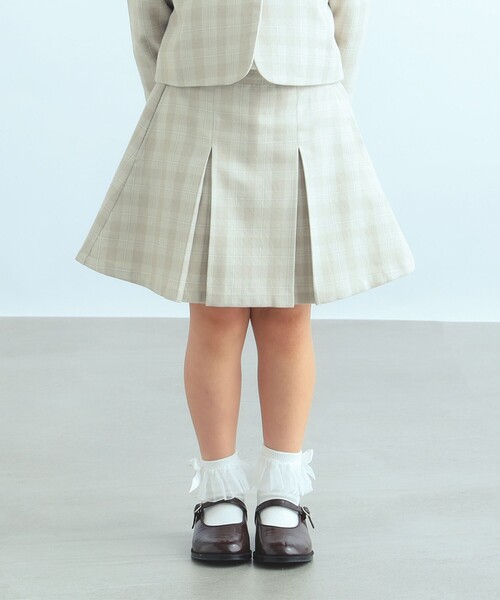 B:MING by BEAMS（ビーミングバイビームス）の「【フォーマル / セットアップ対応】B:MING by BEAMS / セレモニー TR スカート（100～130cm）（スカート・キッズ・ネイビー/ベージュ・100/120/130/110）」の3枚目の写真