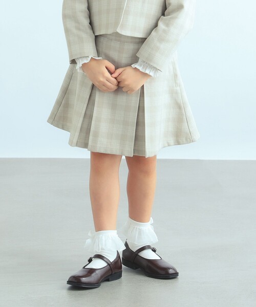 B:MING by BEAMS（ビーミングバイビームス）の「【フォーマル / セットアップ対応】B:MING by BEAMS / セレモニー TR スカート（100～130cm）（スカート・キッズ・ネイビー/ベージュ・100/120/130/110）」の4枚目の写真