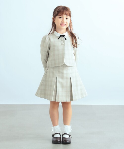 B:MING by BEAMS（ビーミングバイビームス）の「【フォーマル / セットアップ対応】B:MING by BEAMS / セレモニー TR スカート（100～130cm）（スカート・キッズ・ネイビー/ベージュ・100/120/130/110）」の8枚目の写真