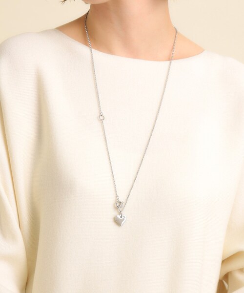 grove（グローブ）の「◆メタルハートアジャスタブルマンテルネックレス（ネックレス・レディース・シルバー/ピンクゴールド/ゴールド・00）」の9枚目の写真