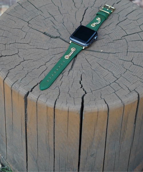 zandy(ズィーアンドワイ)の「zandy ズィー・アンド・ワイ/ Apple Watch バンド チェーン飾り PUレザー ヴィンテージ風 アップルウォッチベルト ユニセックス【チェーンカザリレザーバンド】 //// leather13(デジタル腕時計・メンズ・ダークブラウン/ブラウン/グリーン/グレー/ブラック/グレイッシュベージュ・S/M)」の14枚目の写真
