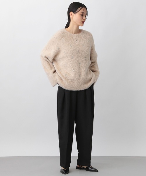 A part by（アパートバイ）の「２タックコクーンパンツ（その他パンツ・レディース・ブラック/アイボリー・SMALL/MEDIUM）」の13枚目の写真