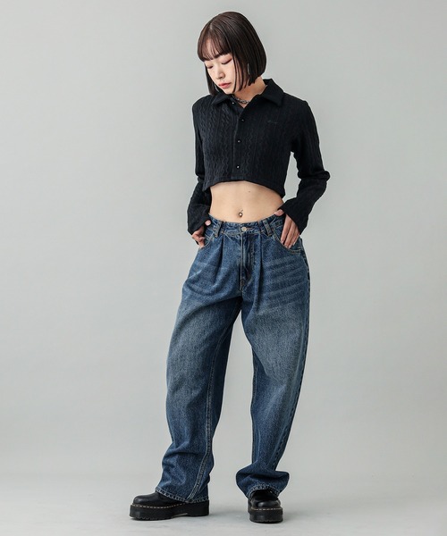 X-girl（エックスガール）の「LOW RISE DENIM PANTS（デニム