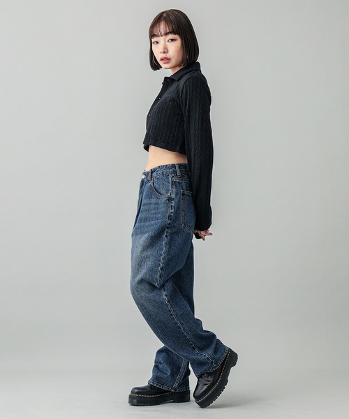 X-girl（エックスガール）の「LOW RISE DENIM PANTS（デニム