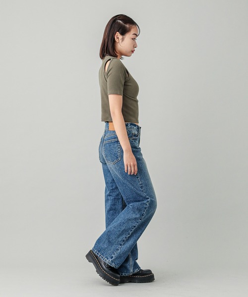 パンツ +DEINET+ HOT GIRL LOW RISE DENIM IN BLUE KDCDL4F9211 パンツ +DEINET+ HOT GIRL LOW RISE DENIM IN BLUE KDCDL4F9211