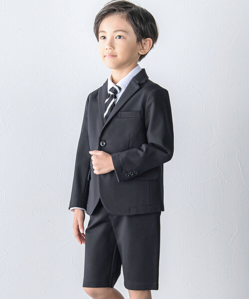 BeBe(ベベ)の「ストレッチポンチハーフパンツ(90~130cm)(スーツパンツ・キッズ・ブラック・120cm/130cm/90cm/100cm/110cm)」の3枚目の写真