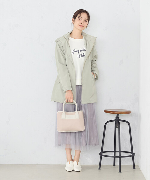 MONO　COMME CA（モノコムサ）の「キャンバストート（トートバッグ・レディース・ブラック/ライトグレー/キナリ・FREE）」の9枚目の写真