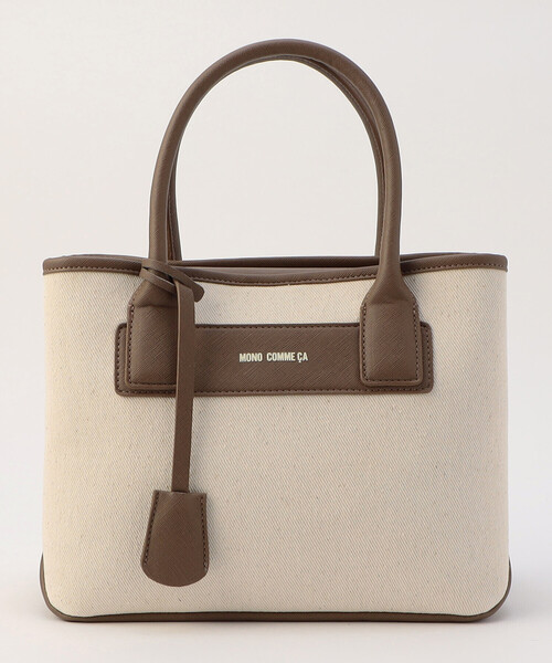 MONO　COMME CA（モノコムサ）の「キャンバストート（トートバッグ・レディース・ブラック/ライトグレー/キナリ・FREE）」の19枚目の写真