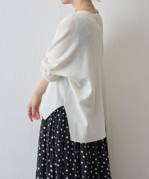 BEARDSLEY(ビアズリー)の「サラッとカーディガン(カーディガン/ボレロ・レディース・ホワイト/ブルー/ブラック/ピンク/ライトグレー/オレンジ/サンドベージュ/ブルー系その他・FREE)」の10枚目の写真