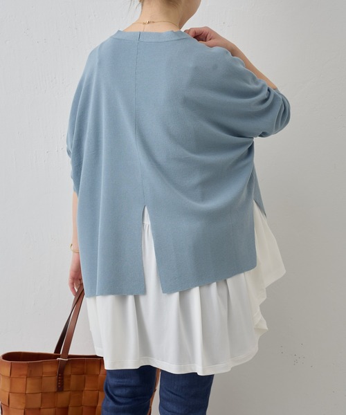 BEARDSLEY(ビアズリー)の「サラッとカーディガン(カーディガン/ボレロ・レディース・ホワイト/ブルー/ブラック/ピンク/ライトグレー/オレンジ/サンドベージュ/ブルー系その他・FREE)」の19枚目の写真