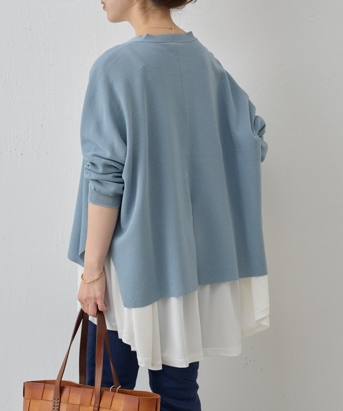 BEARDSLEY(ビアズリー)の「サラッとカーディガン(カーディガン/ボレロ・レディース・ホワイト/ブルー/ブラック/ピンク/ライトグレー/オレンジ/サンドベージュ/ブルー系その他・FREE)」の20枚目の写真