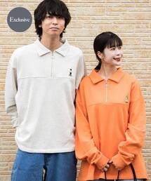 『別注』『ユニセックス』TeddyBear×SOP テディベアハーフZIPスウェット